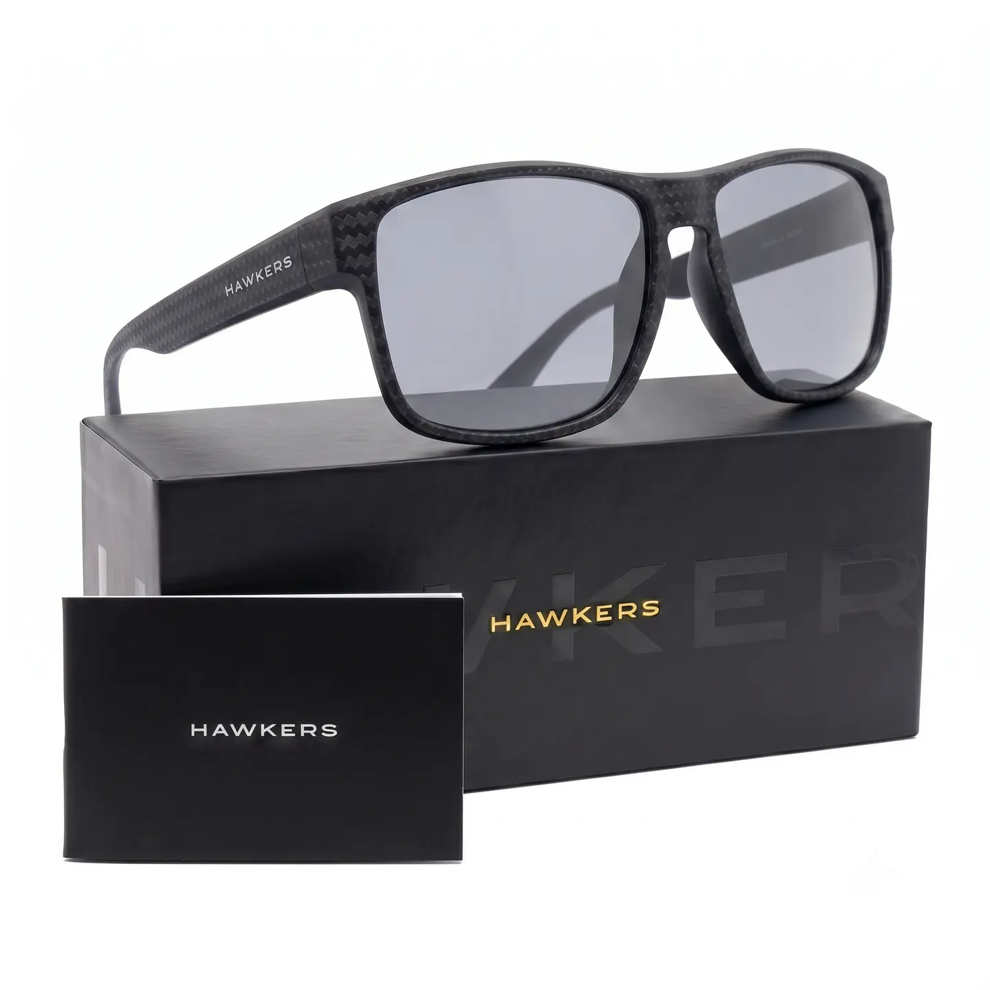 LENTES DE SOL POLARIZADO HAWKERS FASTER RAW CARBON FIBER HFRA22NBTP NEGRO - TALLA 58MM - NEZMUN.PE - 1