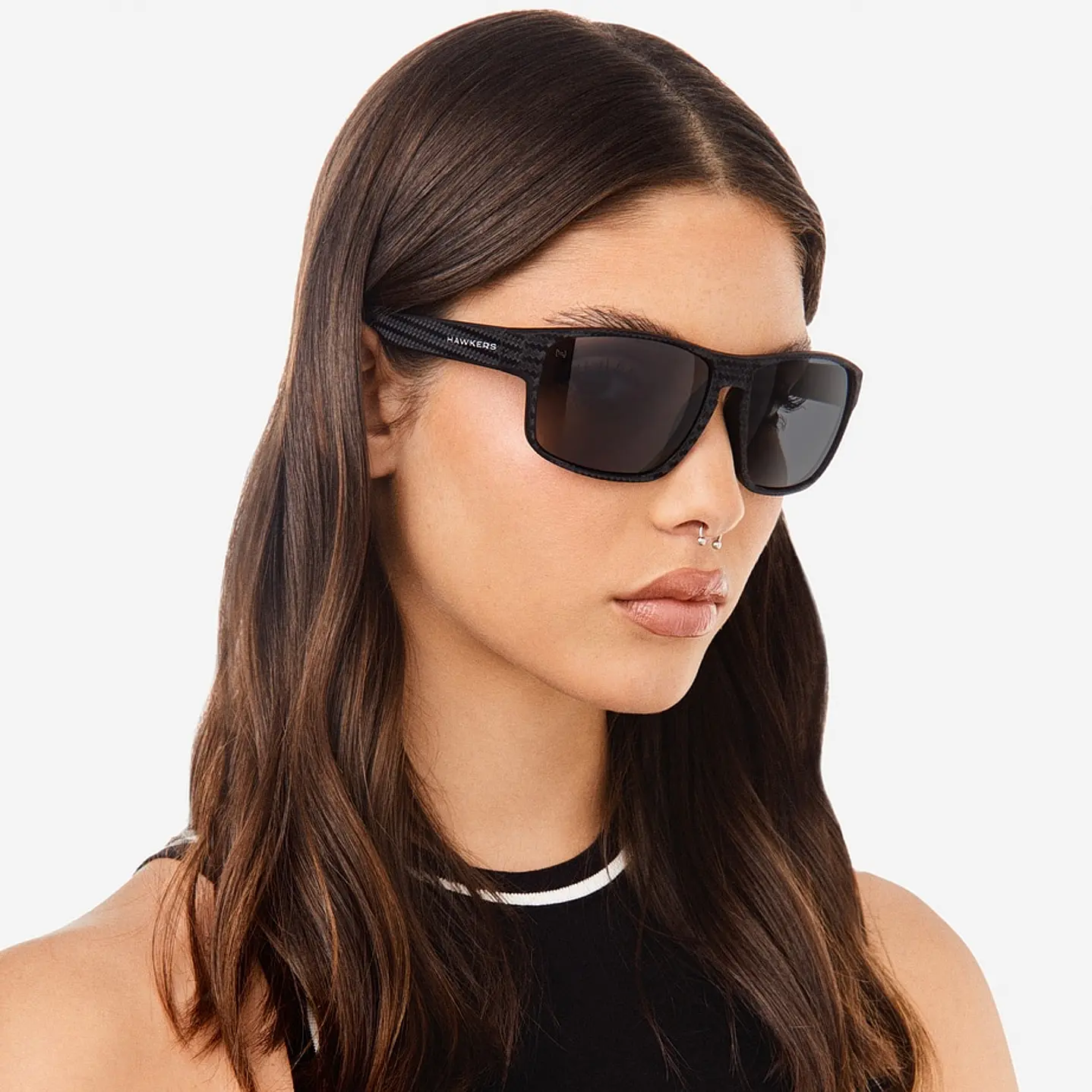 LENTES DE SOL POLARIZADO HAWKERS FASTER RAW CARBON FIBER HFRA22NBTP NEGRO - TALLA 58MM - NEZMUN.PE - 3