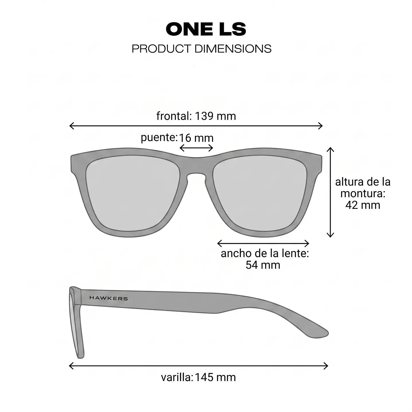 LENTES DE SOL HAWKERS X PIERRE GASLY ONE LS NEGRO HOLS22BBTG - TALLA 54MM - NEZMUN.PE - 4