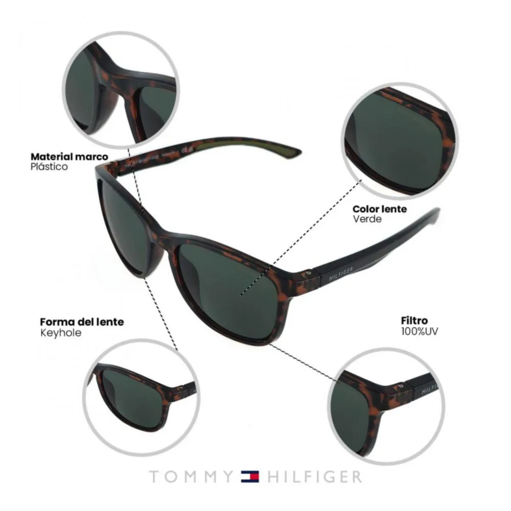 LENTES DE SOL TOMMY HILFIGER OUTLOOK UNISEX X67183 - TALLA 53MM - NEZMUN.PE - 4