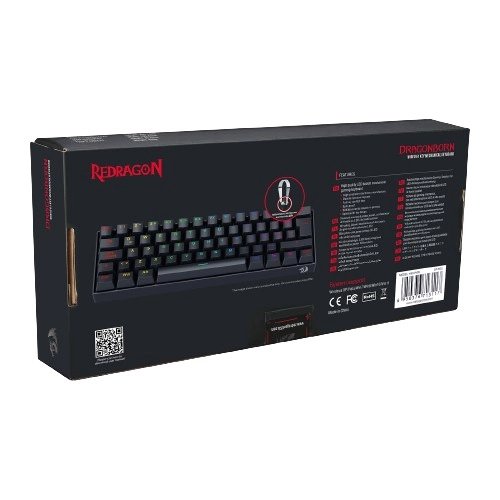 TECLADO MECÁNICO K630RGB-SP-RD DRAGONBORN BLACK SWITCH ROJO - 8