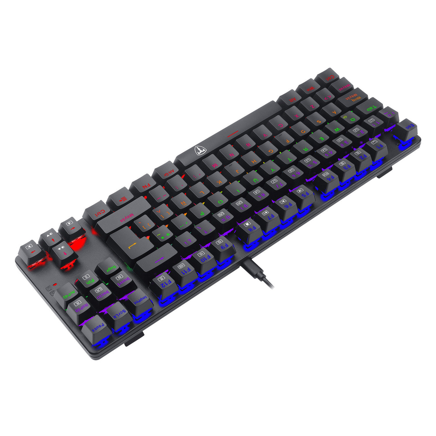 TECLADO MECANICO T-DAGGER T-TGK313GB-LIT BORA LITE RAINBOW SP RED SWITCH - 3
