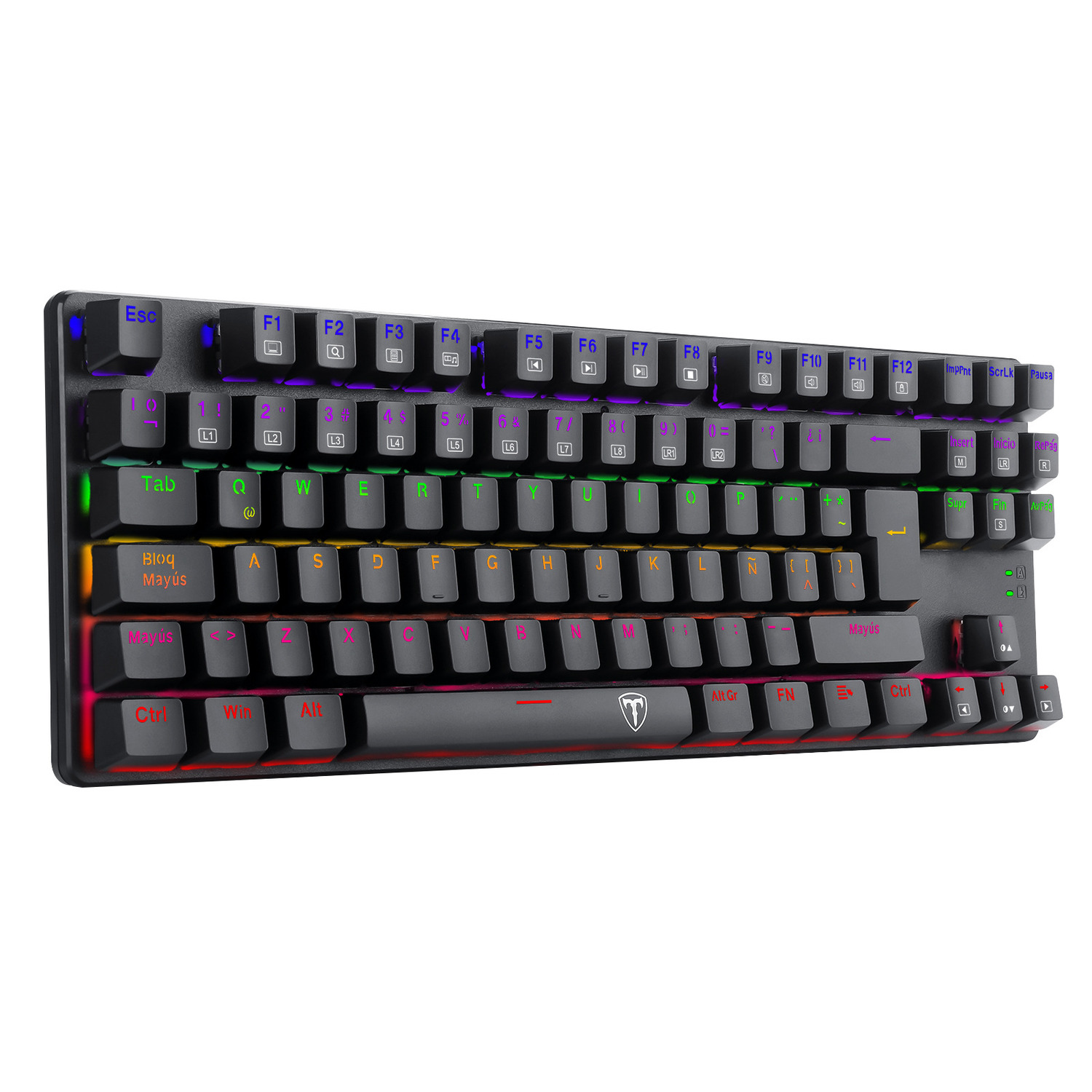 TECLADO MECANICO T-DAGGER T-TGK313GB-LIT BORA LITE RAINBOW SP RED SWITCH - 4