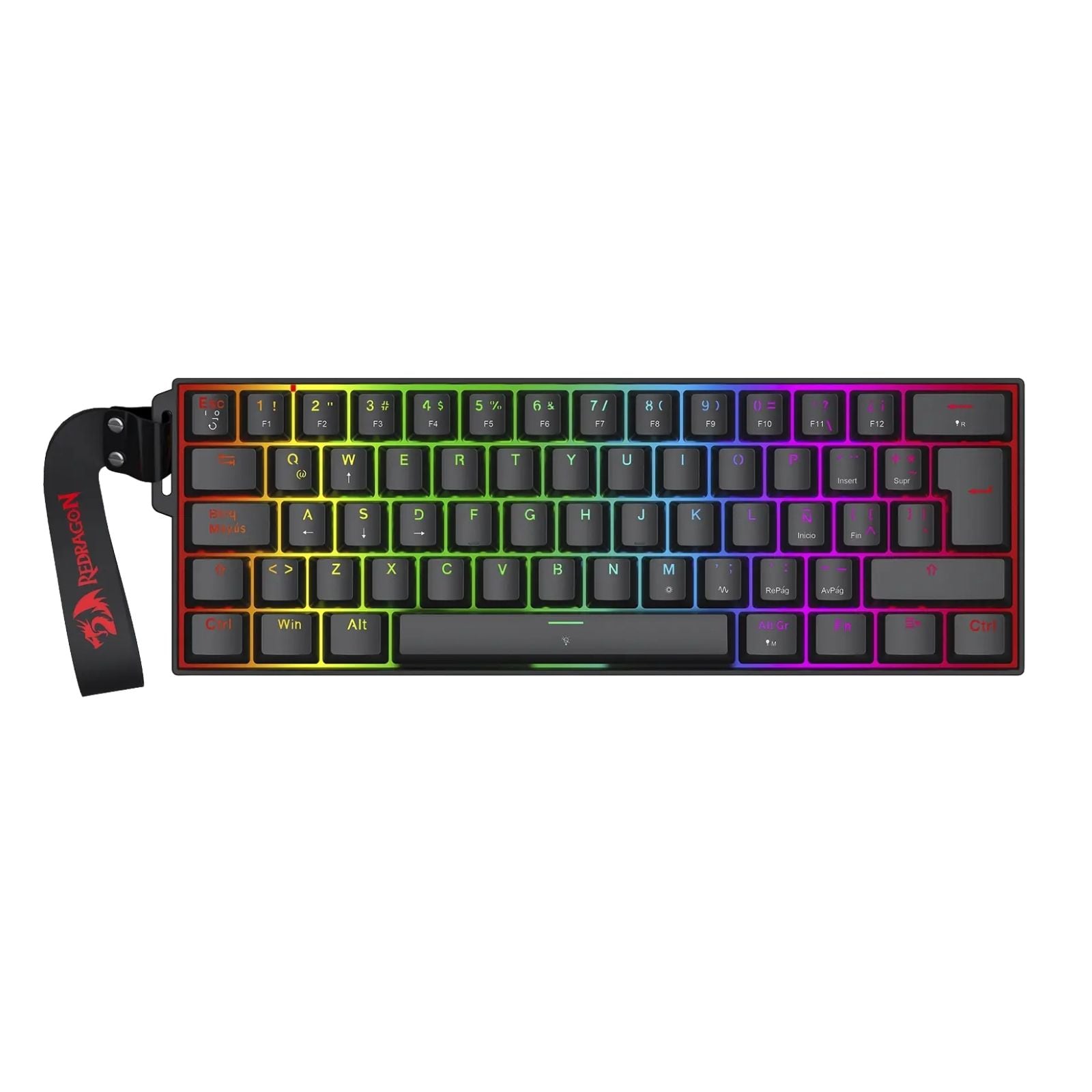 TECLADO REDRAGON FIZZ K617 HE CABLEADO ESPAÑOL - MAGNETIC SWITCH - 2