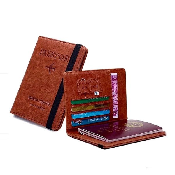 PORTA PASAPORTE COOL BAGS MARRON VINTAGE - 1