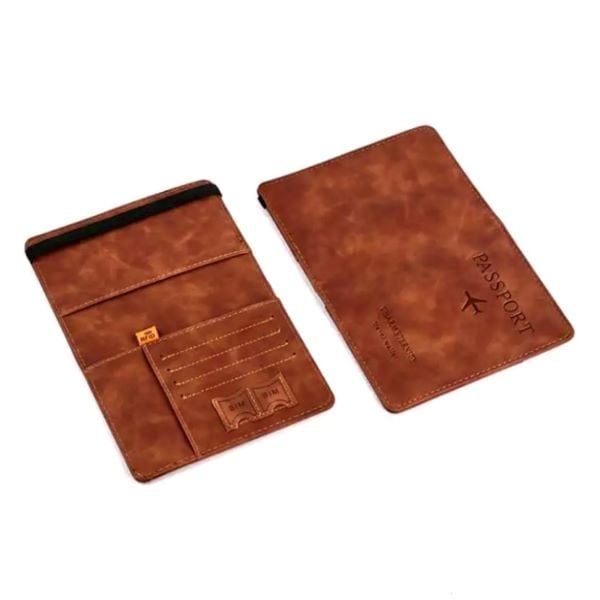 PORTA PASAPORTE COOL BAGS MARRON VINTAGE - 4