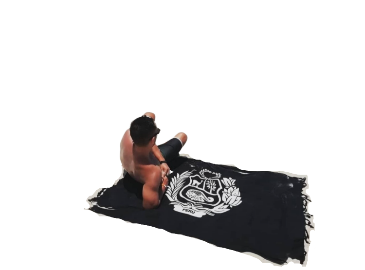 PAREO COOL BAGS CB-PLAYA NEGRO BLANCO MOTIVOS PERUANOS - 1