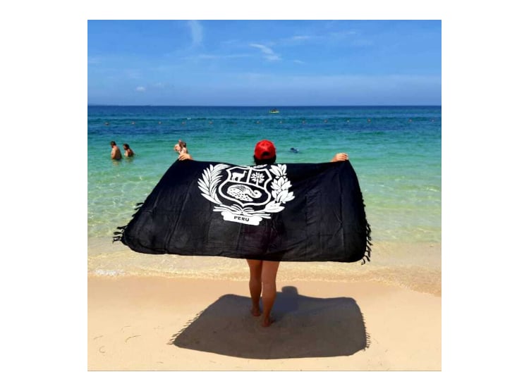 PAREO COOL BAGS CB-PLAYA NEGRO BLANCO MOTIVOS PERUANOS - 5
