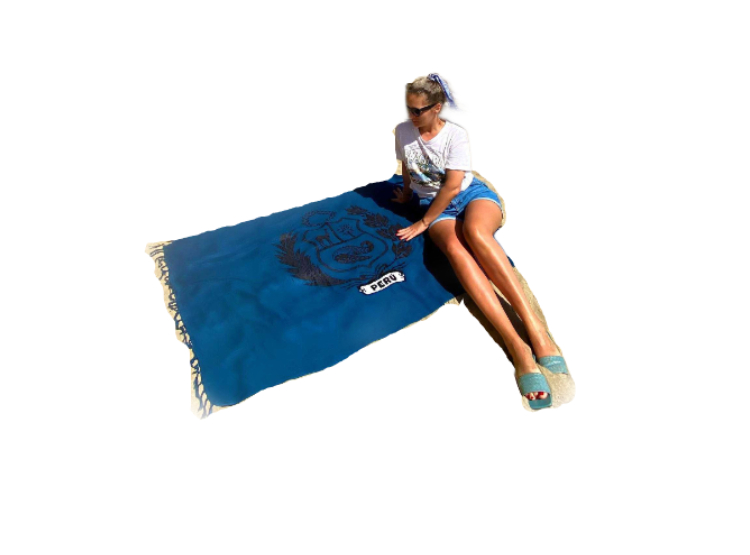 PAREO CON MOTIVOS PERUANOS MARINO CON NEGRO COOL BAGS - 2