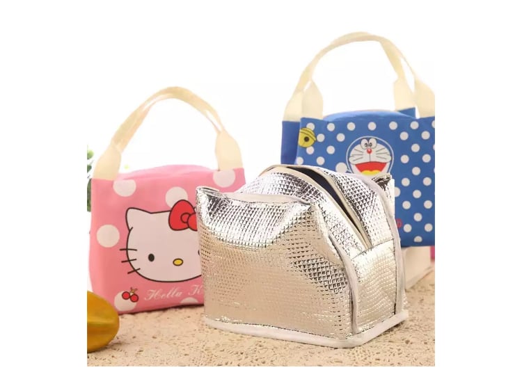 LONCHERA COOL BAGS CB-BOLSOS ROSADO AISLAMIENTO TERMICO DORAEMON - 2