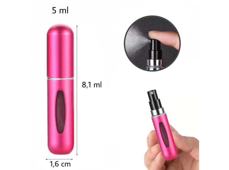 ATOMIZADOR COOL BAGS CB-PERFUME FUCSIA PERFUME PORTATIL 5ML - 5