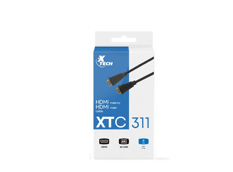 CABLE HDMI XTECH XTC-311 1.8M - 2