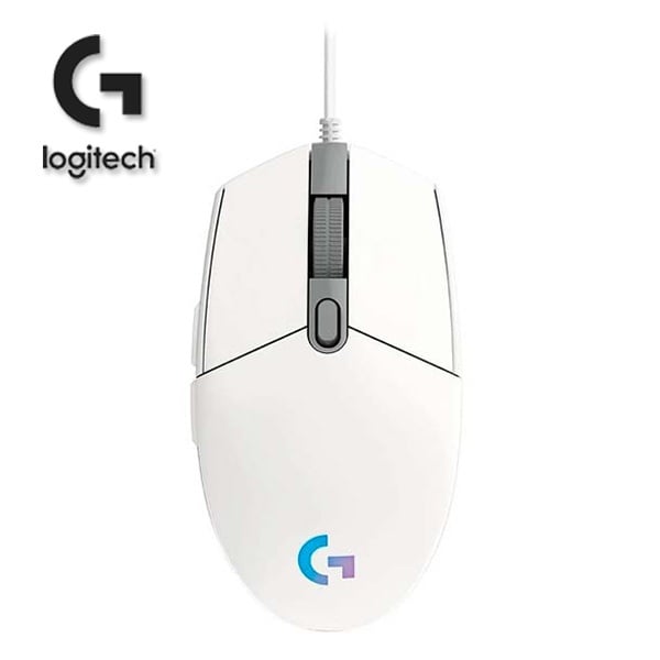 MOUSE LOGITECH G 203 LIGHTSYNC OPTICAL BLANCO - 2