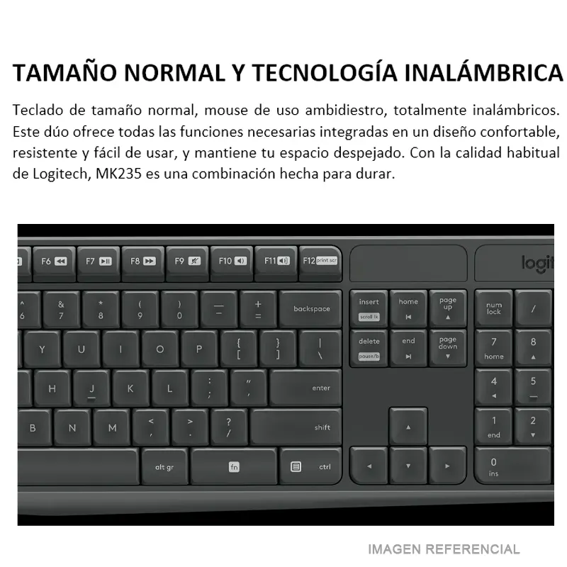 TECLADO LOGITECH G + MOUSE MK235 - 3
