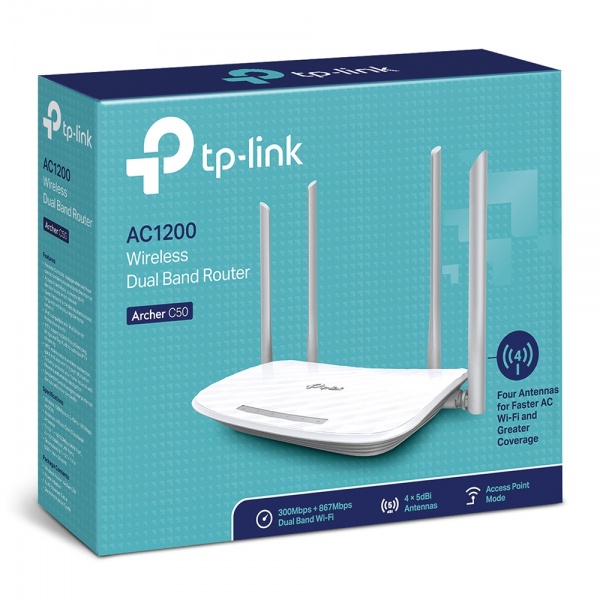 ROUTER TP-LINK INALAMBRICO AC1200 ARCHER C50 DUAL BAND - 4
