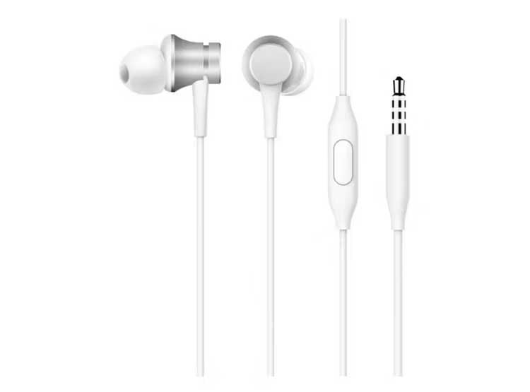 AUDÍFONOS XIAOMI IN-EAR MI BASIC PLATA - 1