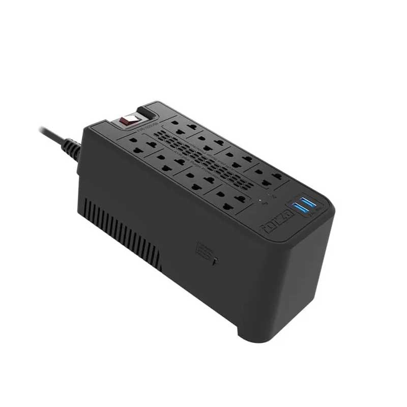 ESTABILIZADOR FORZA FVR-1222USB 1200VA/600W 8 TOMAS - 3