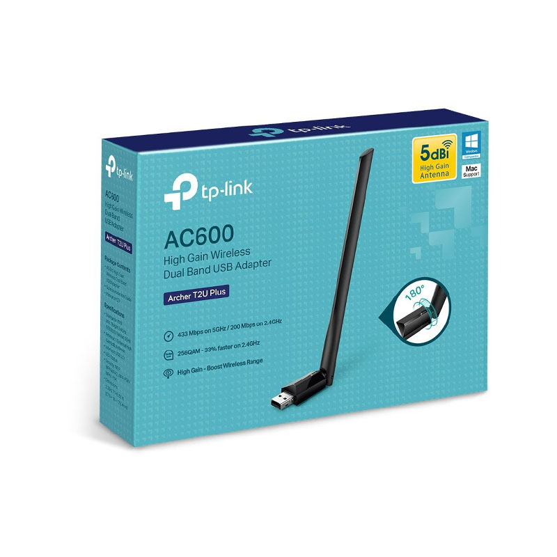 ADAPTADOR INALÁMBRICO TP-LINK AC600 ARCHER T2U PLUS DUAL BAND - 2