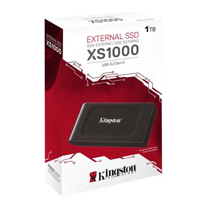DISCO SOLIDO EXT KINGSTON 1TB XS1000 USB-C3.2 GEN2 NEGRO - 2