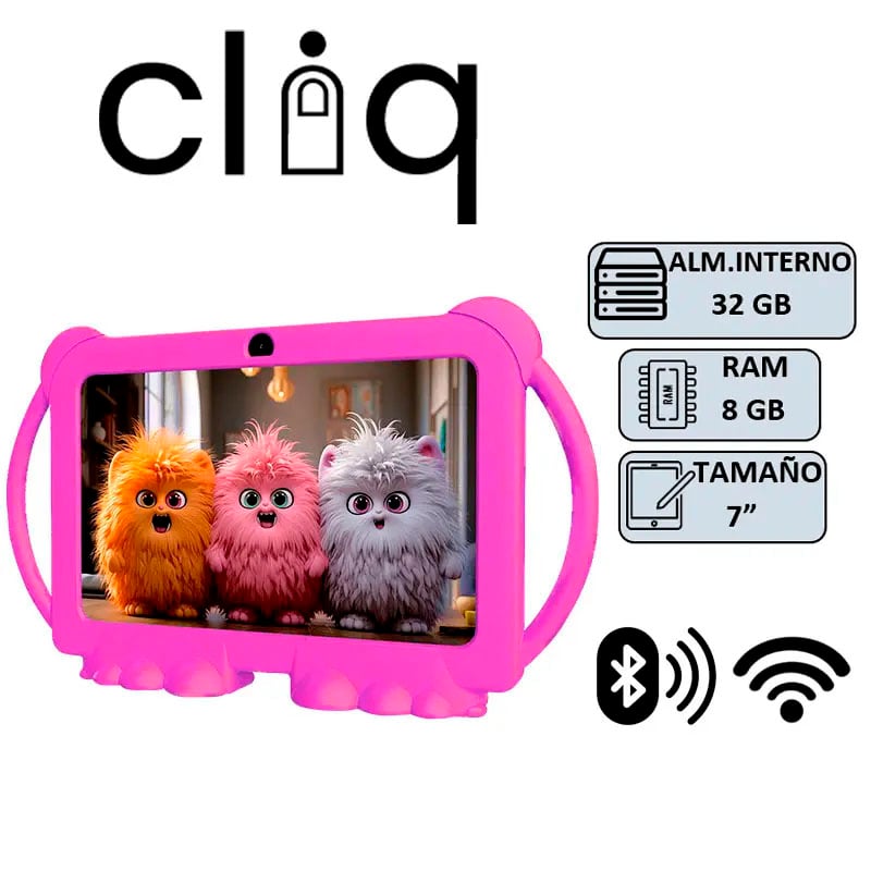 TABLET CLIQ Q8PROK 4+4GB/32GB/7' ROSA - 1