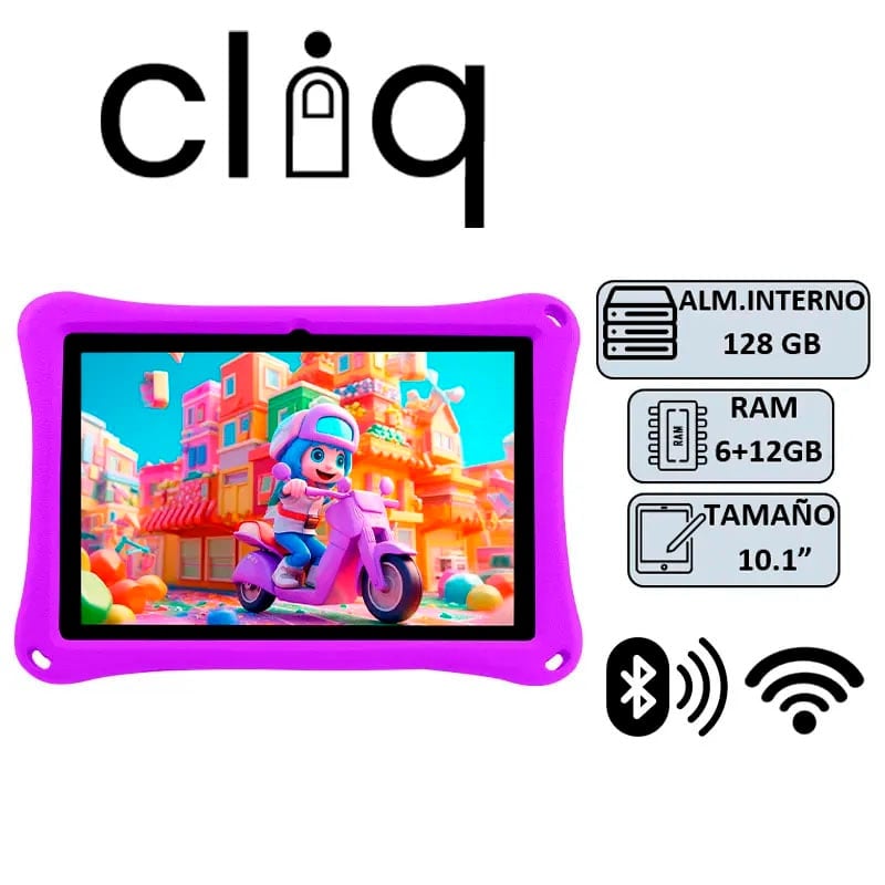 TABLET CLIQ CP20 V2 6+12GB/128GB/10.1' MORADO - 1