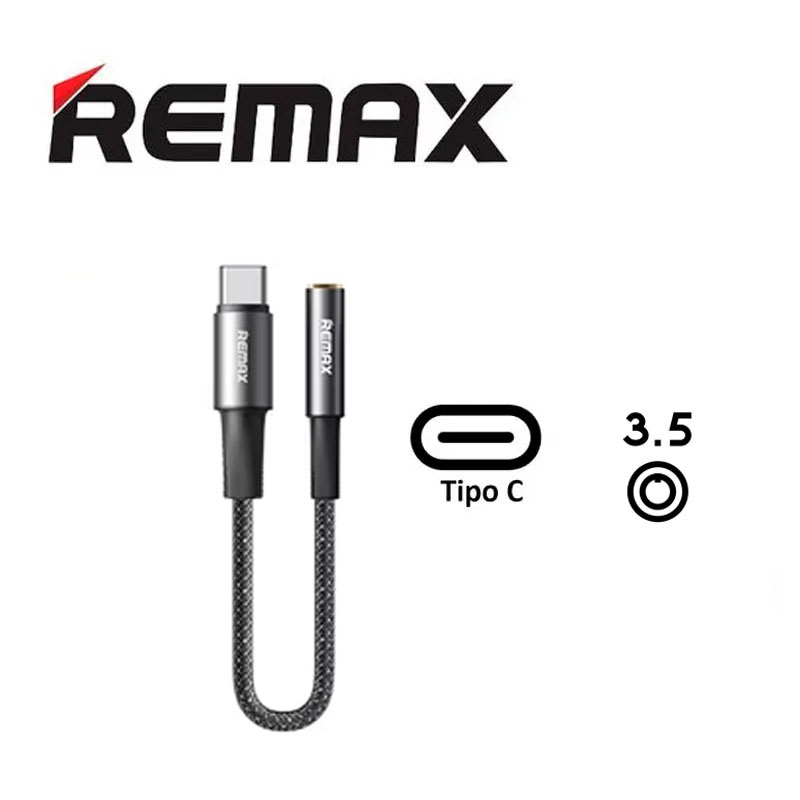 ADAPTADOR REMAX TIPO-C A 3.5MM JACK HEMBRA - 1