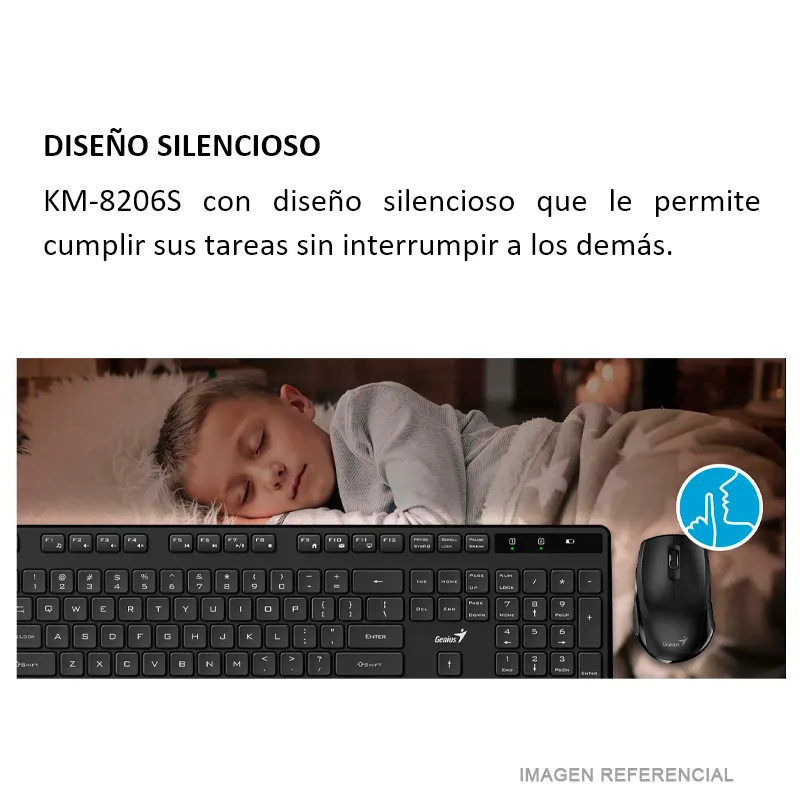 TECLADO+MOUSE GENIUS KM-8206S NEGRO - 2