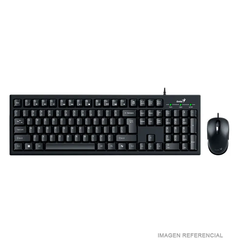 TECLADO+MOUSE GENIUS KM-100SE NEGRO - 1