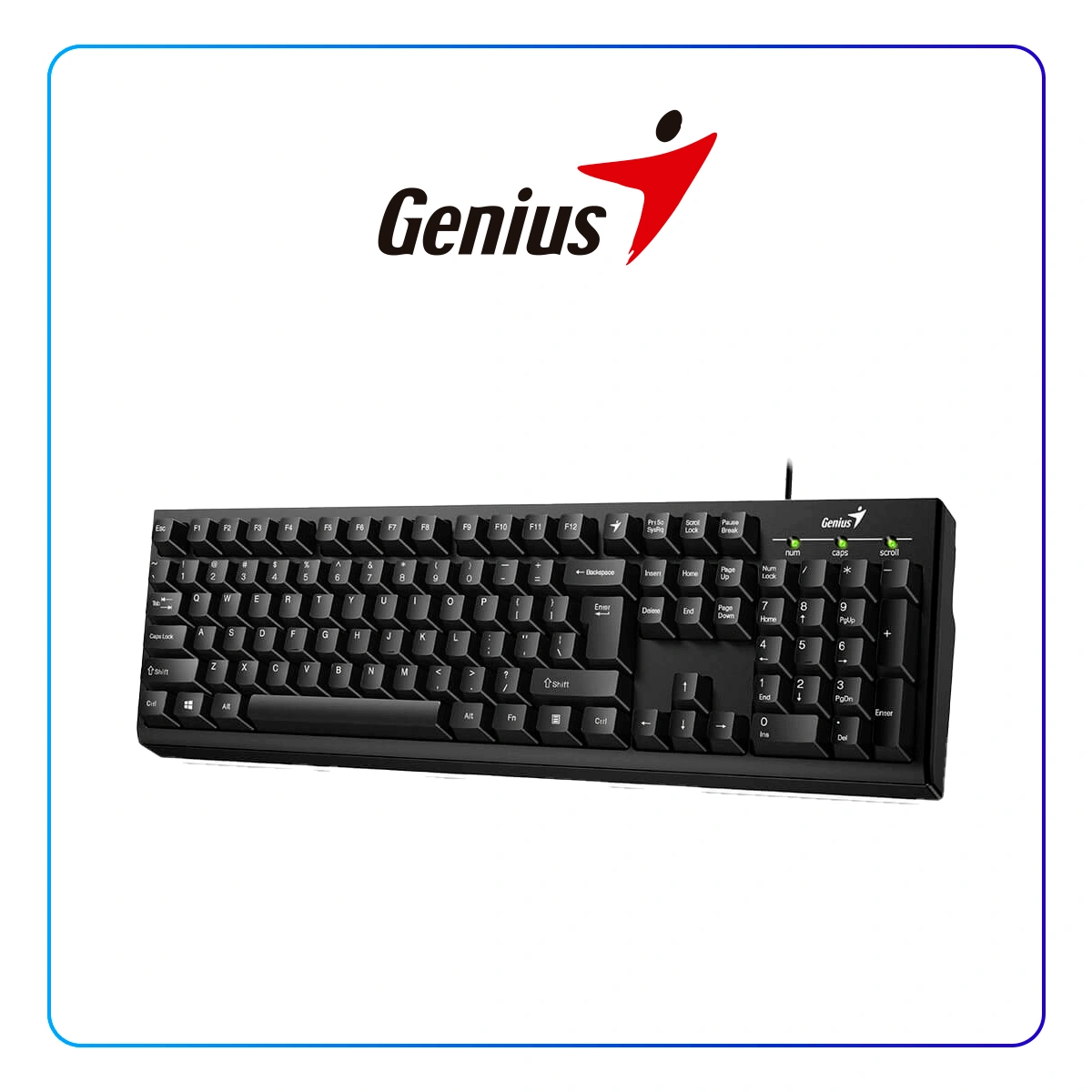 TECLADO GENIUS KB-100 NEGRO (31300005401) - 3