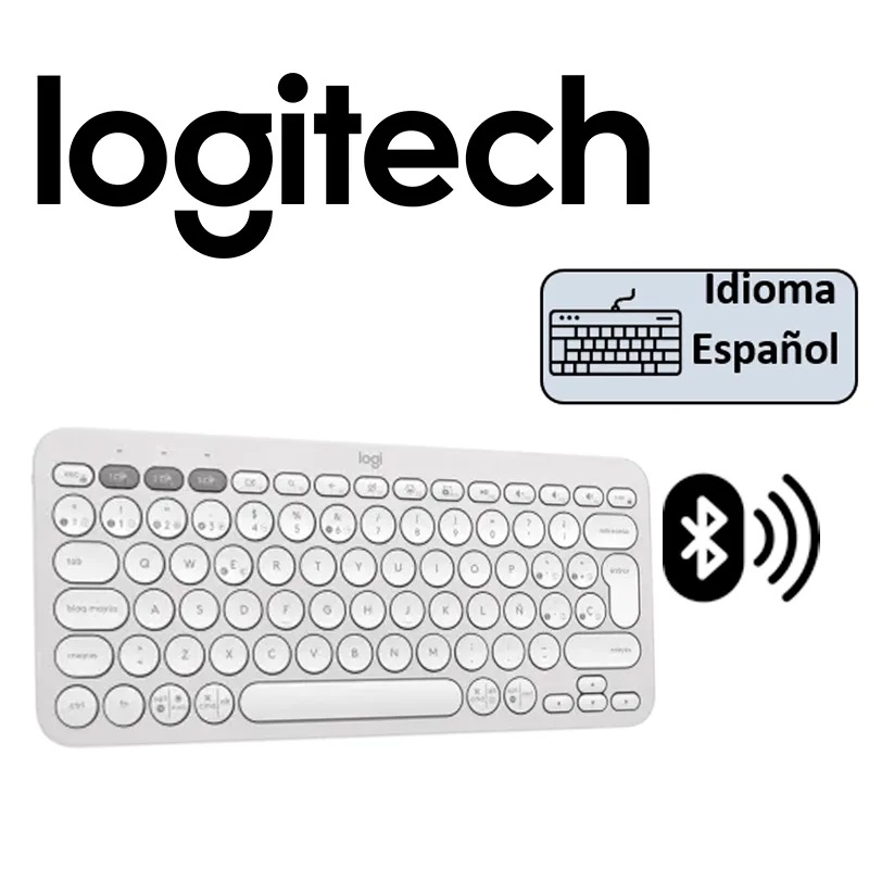 TECLADO LOGITECH PEBBLE 2 K380S WIRELESS/BT BLANCO - 1