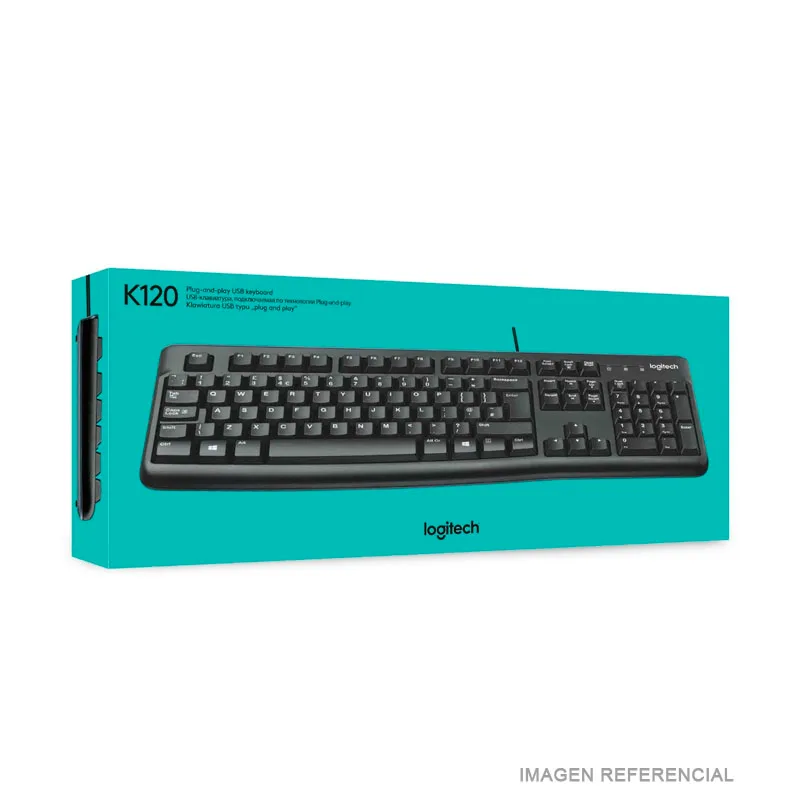 TECLADO LOGITECH K120 NEGRO - 3