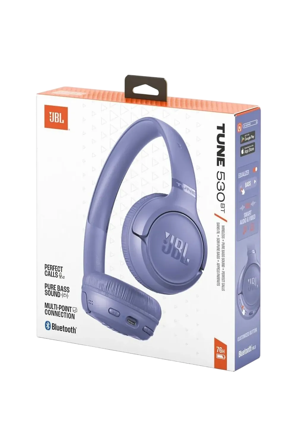 AUDIFONOS JBL TUNE T530 BT MORADO - 4