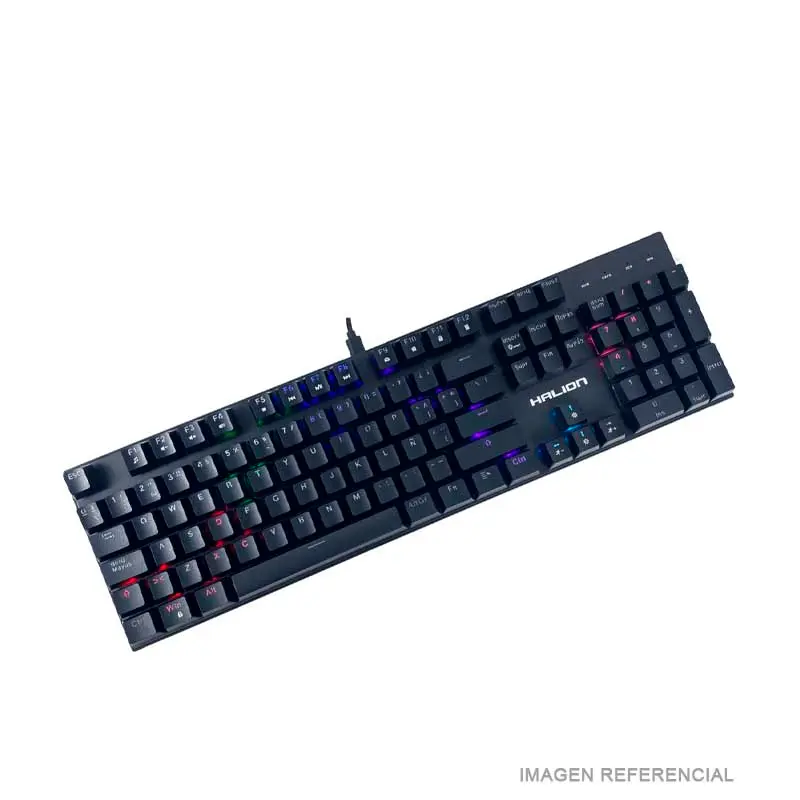 TECLADO HALION GAMING MECANICO STELLAR HA-KG916 RGB NEGRO - 2