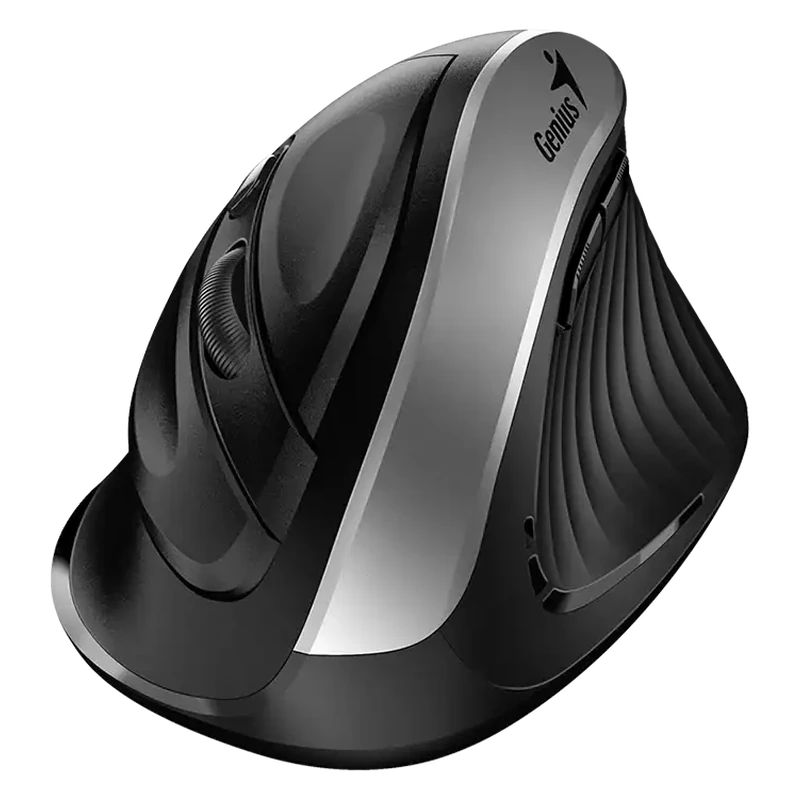 MOUSE GENIUS ERGO 8250S VERTICAL GRIS/PLATA - 1
