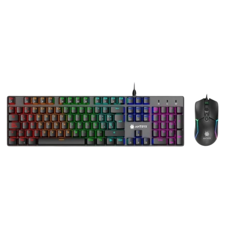 TECLADO+MOUSE ANTRYX GC-3500 NEGRO S/ROJO (AGC-3500KRE-SP) - 1