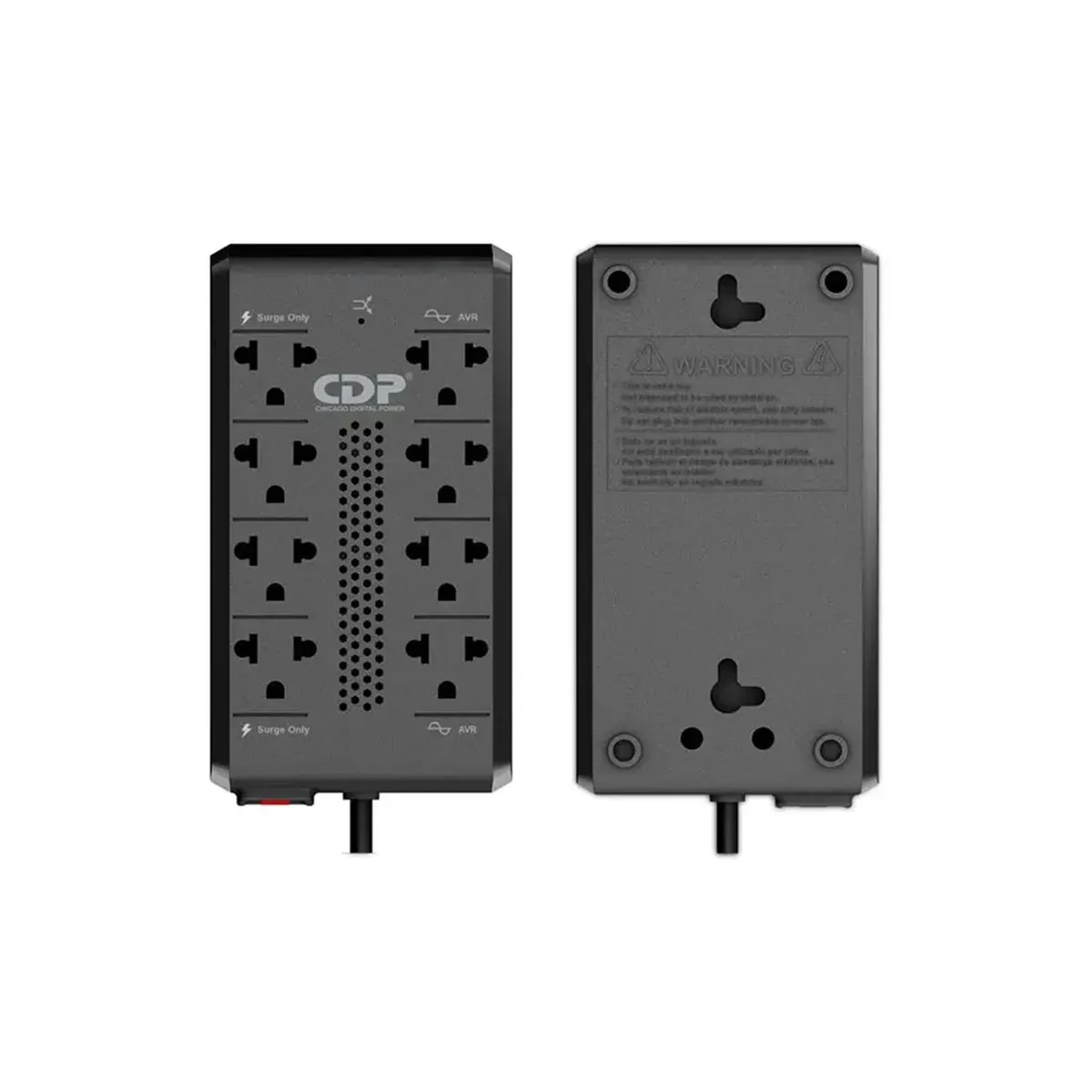 ESTABILIZADOR CDP R-AVR-1008I 1000VA/500W 8 SALIDAS NEGRO - 3