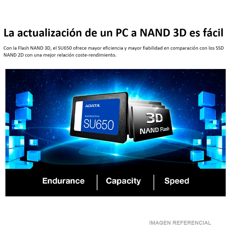 DISCO SOLIDO ADATA SU650 512GB SATA 2.5' - 3