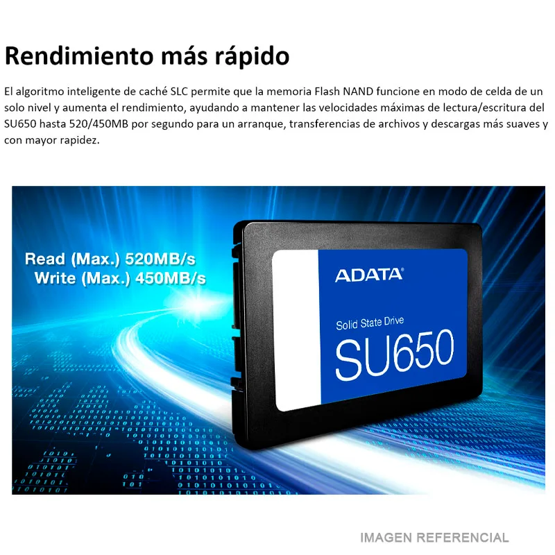 DISCO SOLIDO ADATA SU650 512GB SATA 2.5' - 5