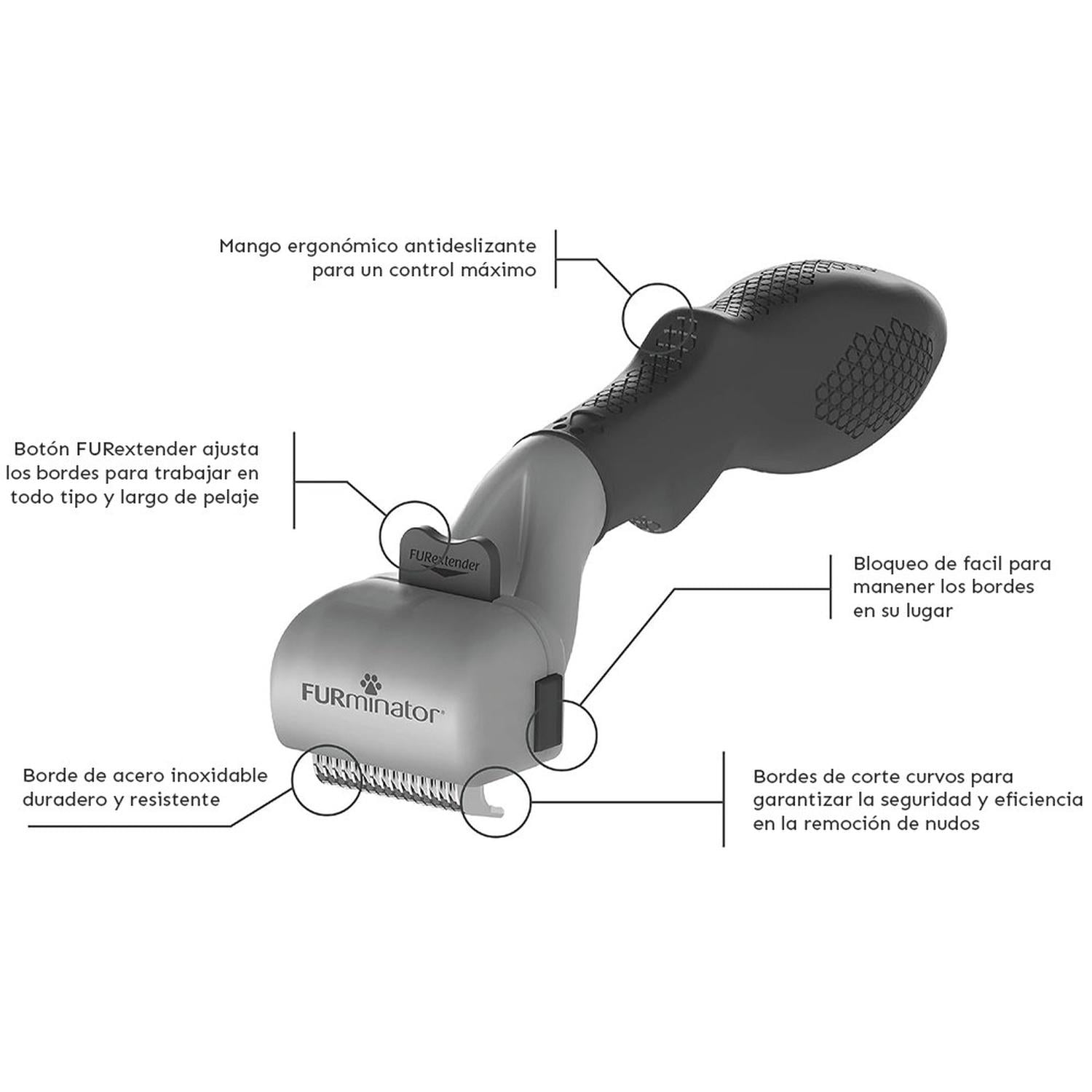 CEPILLO PERRO Y GATO FURMINATOR ELIMINADOR NUDOS - 6