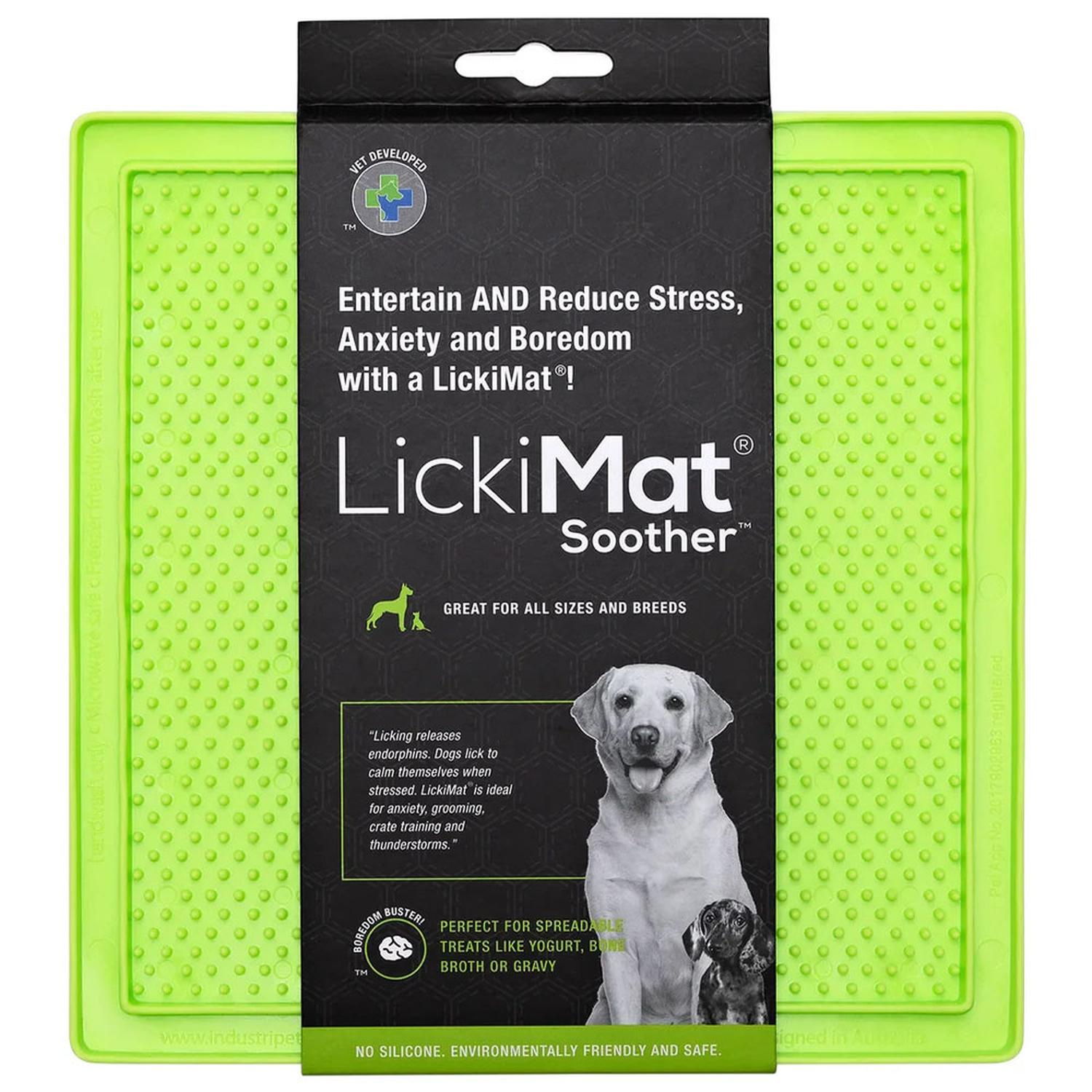 COMEDERO PERRO LICKIMAT SOOTHER GREEN DOG LICKIMAT - 9
