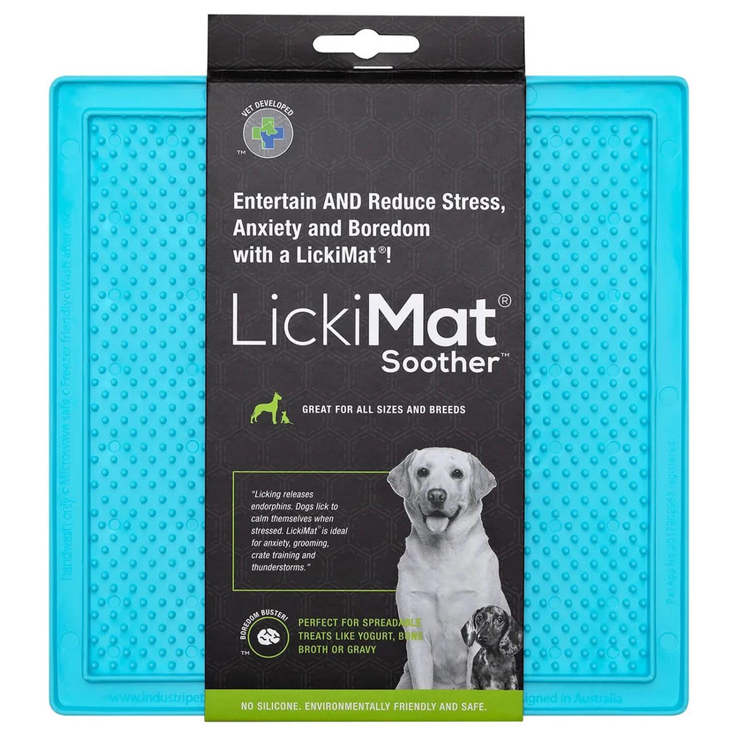 COMEDERO PERRO LICKIMAT SOOTHER TURQUOISE DOG LICKIMAT - 9