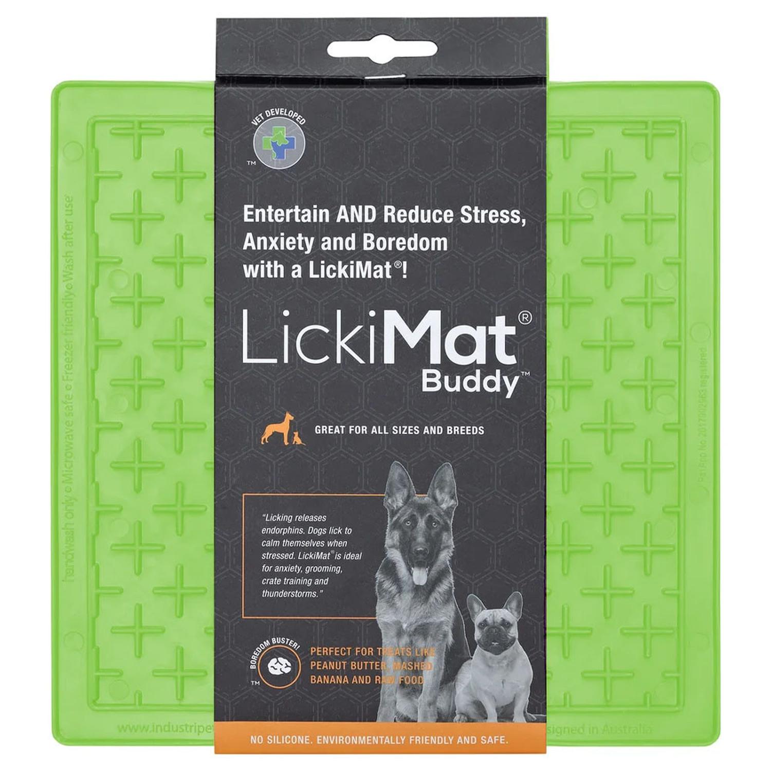 COMEDERO PERRO LICKIMAT M BUDDY BUDDY GREEN DOG LICKIMAT - 9