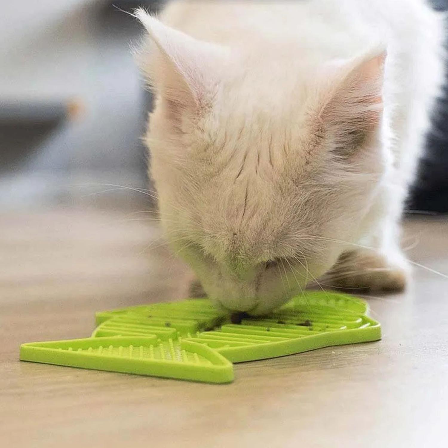 COMEDERO GATO LICKIMAT CASPER GREEN CAT LICKIMAT - 5