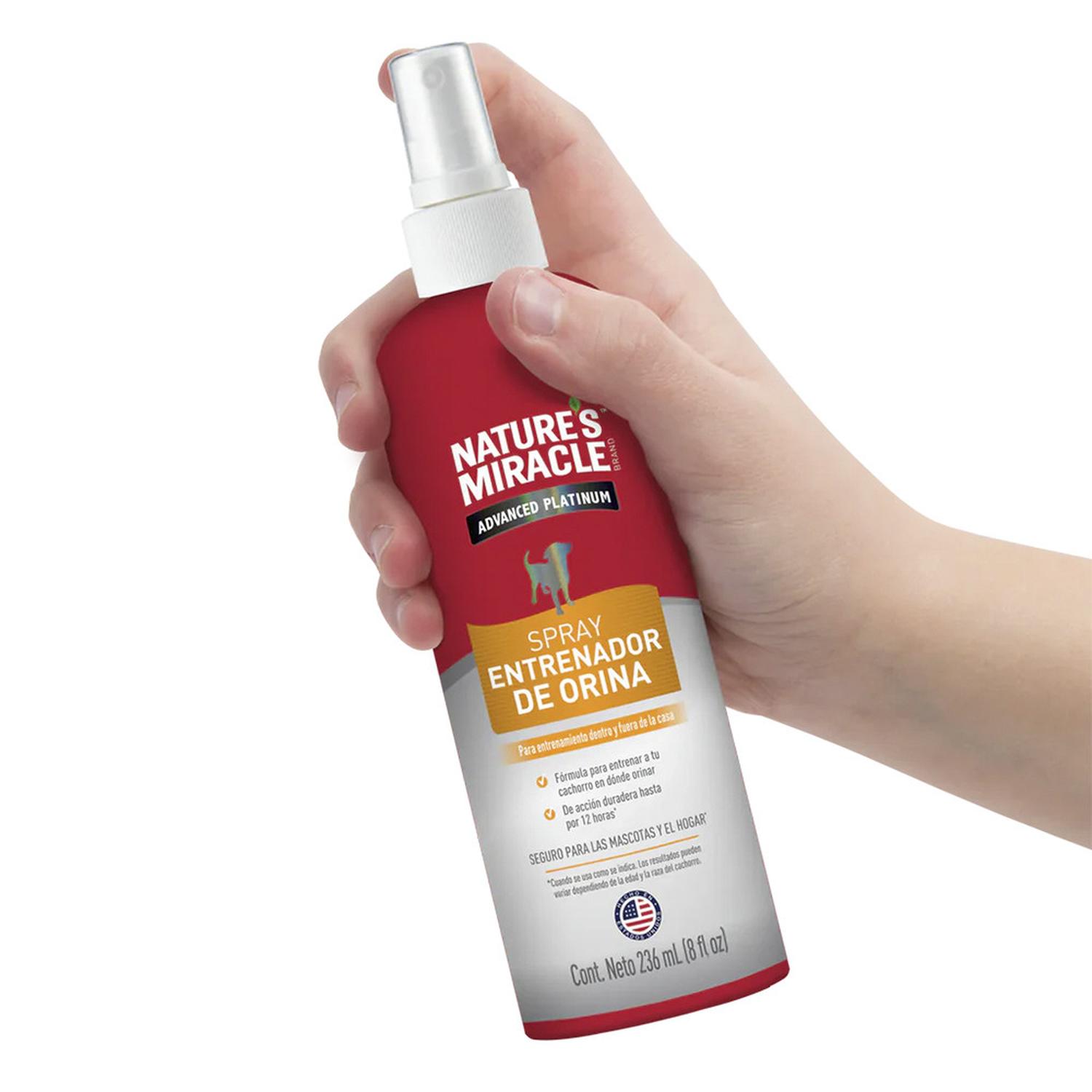 NATURE'S MIRACLE ADVANCED PLATINUM ENTRENADOR DE ORINA 236ML - 3