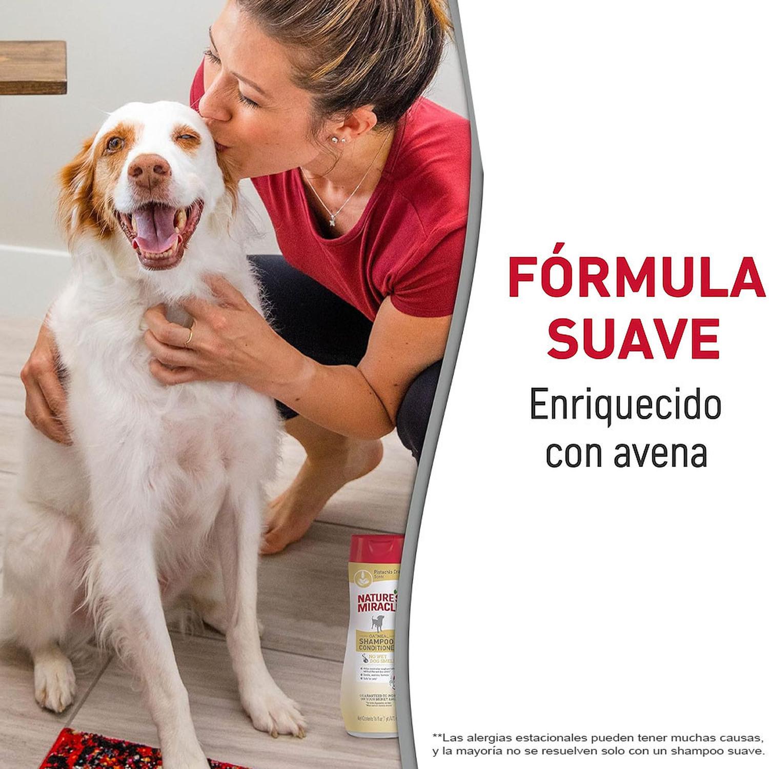 SHAMPOO Y ACONDICIONADOR PERRO NATURE'S MIRACLE DE AVENA 473 ML - 4