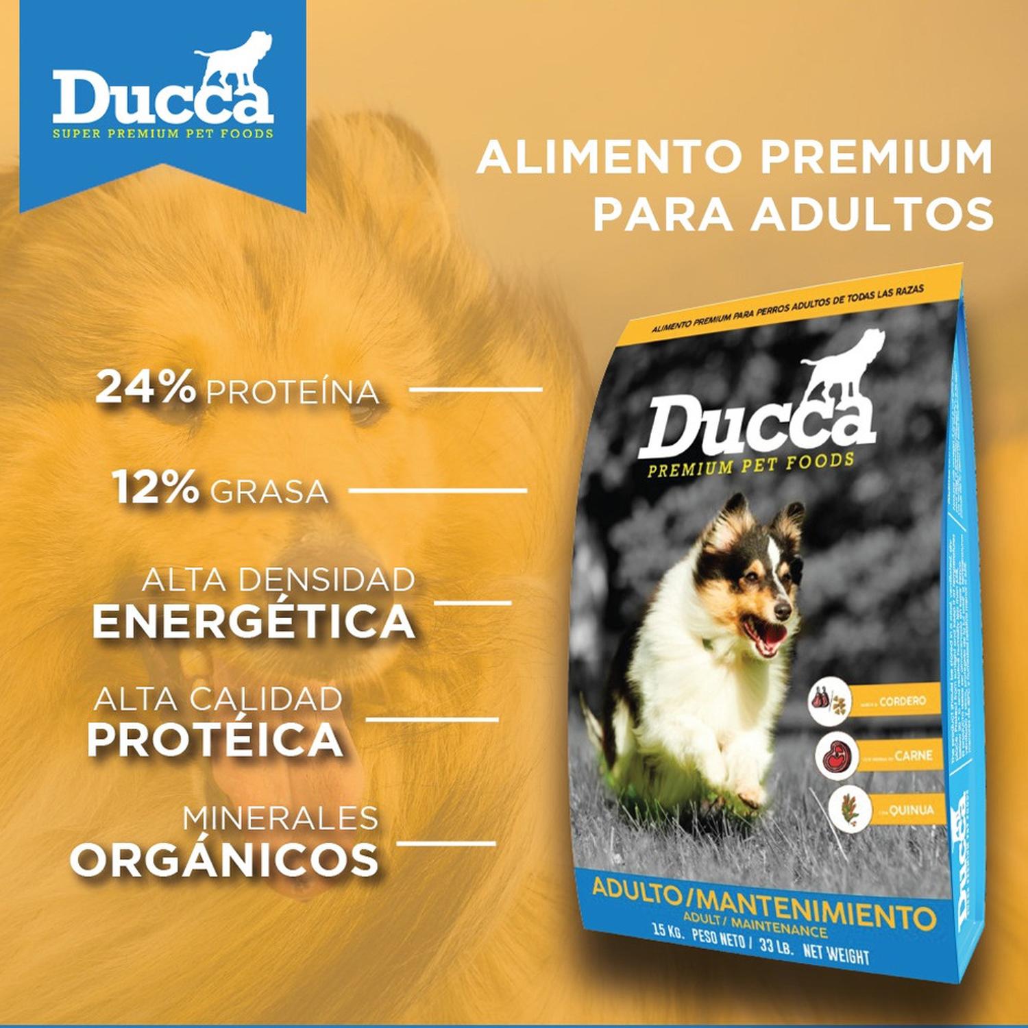 COMIDA SECA PERROS ADULTOS DUCCA SACO PREMIUM MANTENIMIENTO 15KG - 7