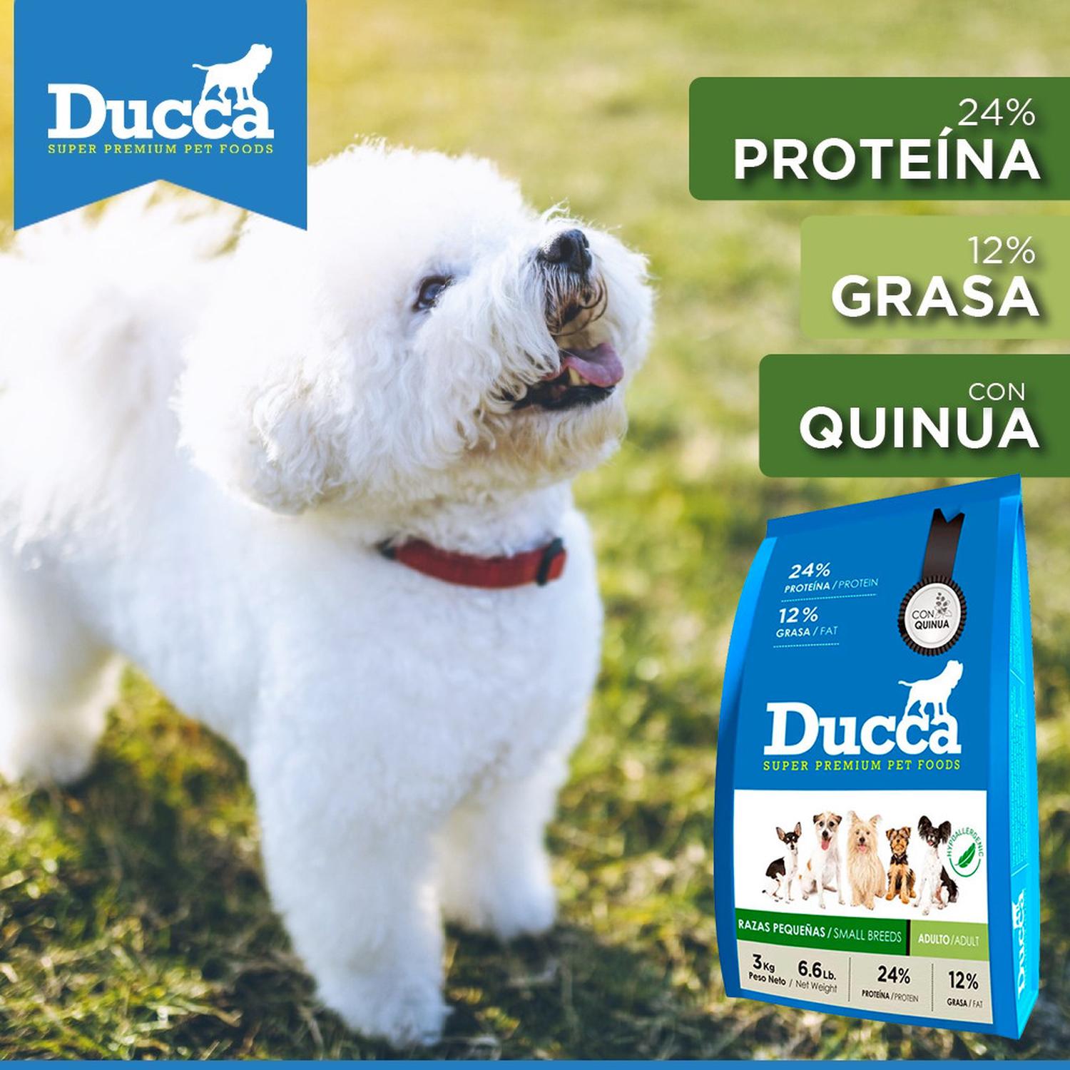 COMIDA SECA PERROS ADULTOS DUCCA RAZA PEQUEÑA SACO SUPER PREMIUM 3KG - 5