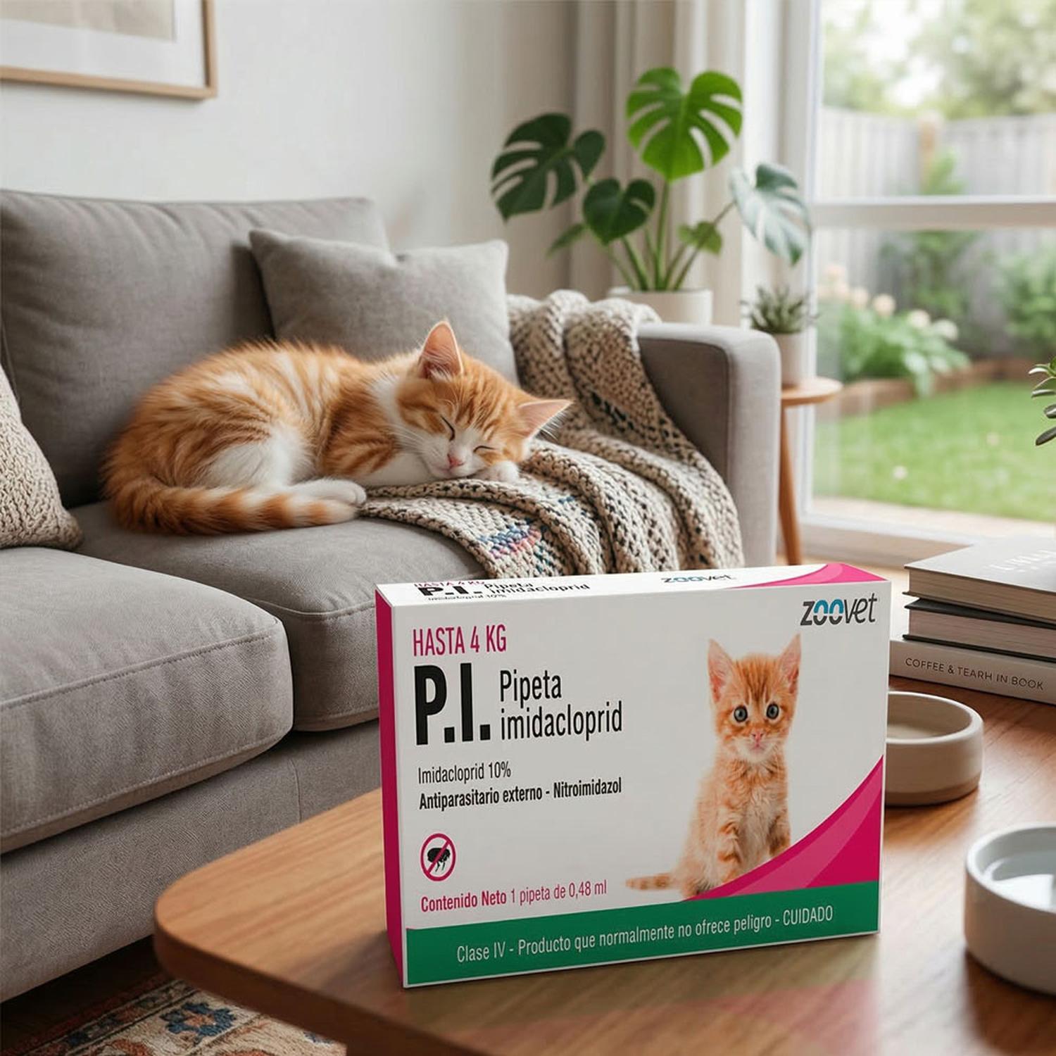 ANTIPULGAS GATO PI GATOS PIPETA HASTA 4 KG 1 - 9