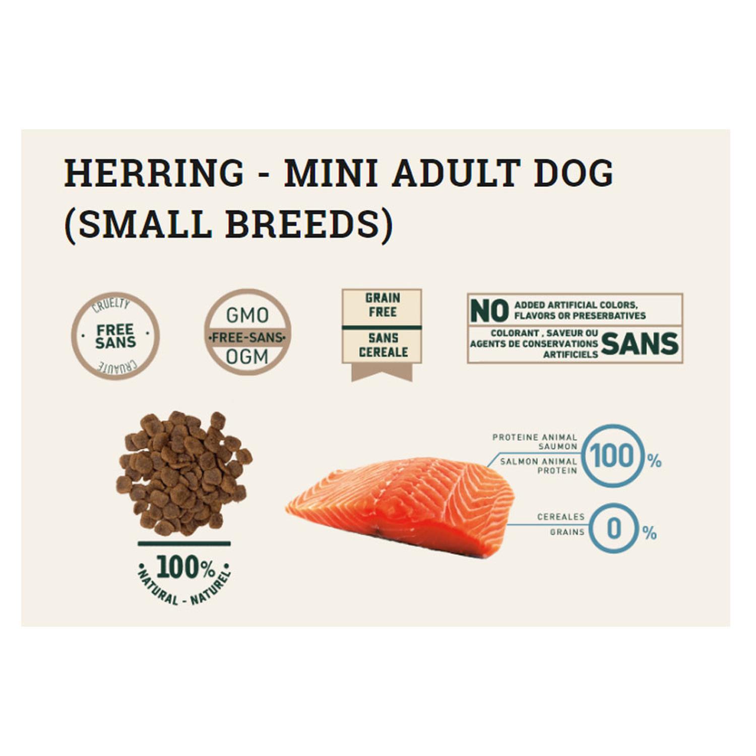 ALIMENTO BRAVERY HERRING MINI ADULTO RAZA PEQUEÑA 2KG - 2