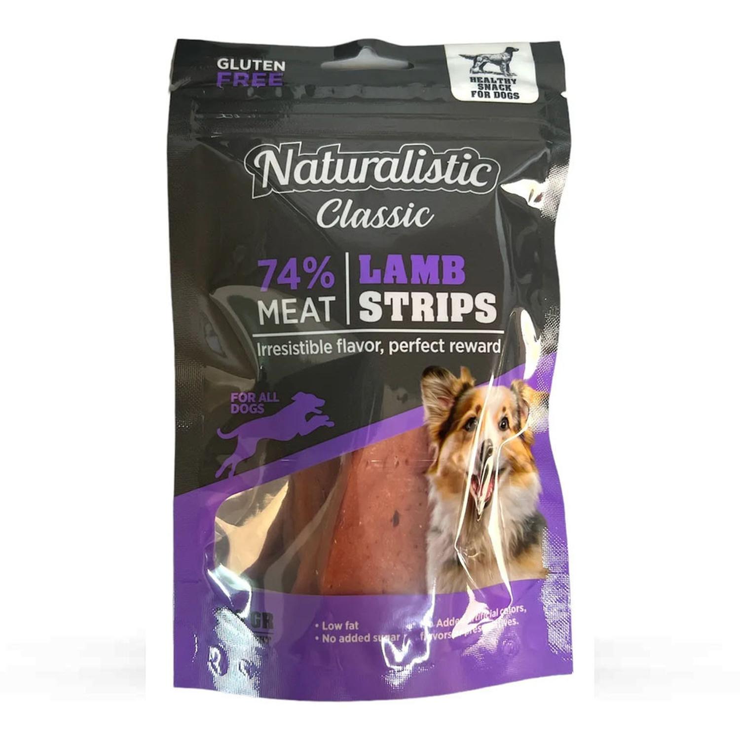 SNACK PARA PERROS NATURALISTIC CLASSIC LAMB STRIP 100GR - 2